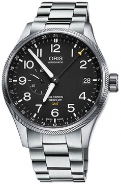 Buy this new Oris Big Crown ProPilot GMT Small Seconds 45mm 01 748 7710 4164-07 8 22 19 mens watch for the discount price of £1,572.00. UK Retailer.